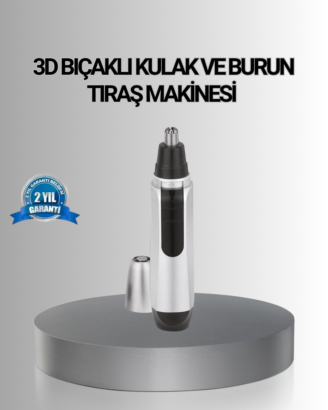 Kişisel Burun ve Kulak Tıraş Makinesi 3D Kavisli Bıçak ve Kompakt Tasarım - Bayi Depom Kişisel Burun ve Kulak Tıraş Makinesi 3D Kavisli Bıçak ve Kompakt Tasarım - Bayi Depom