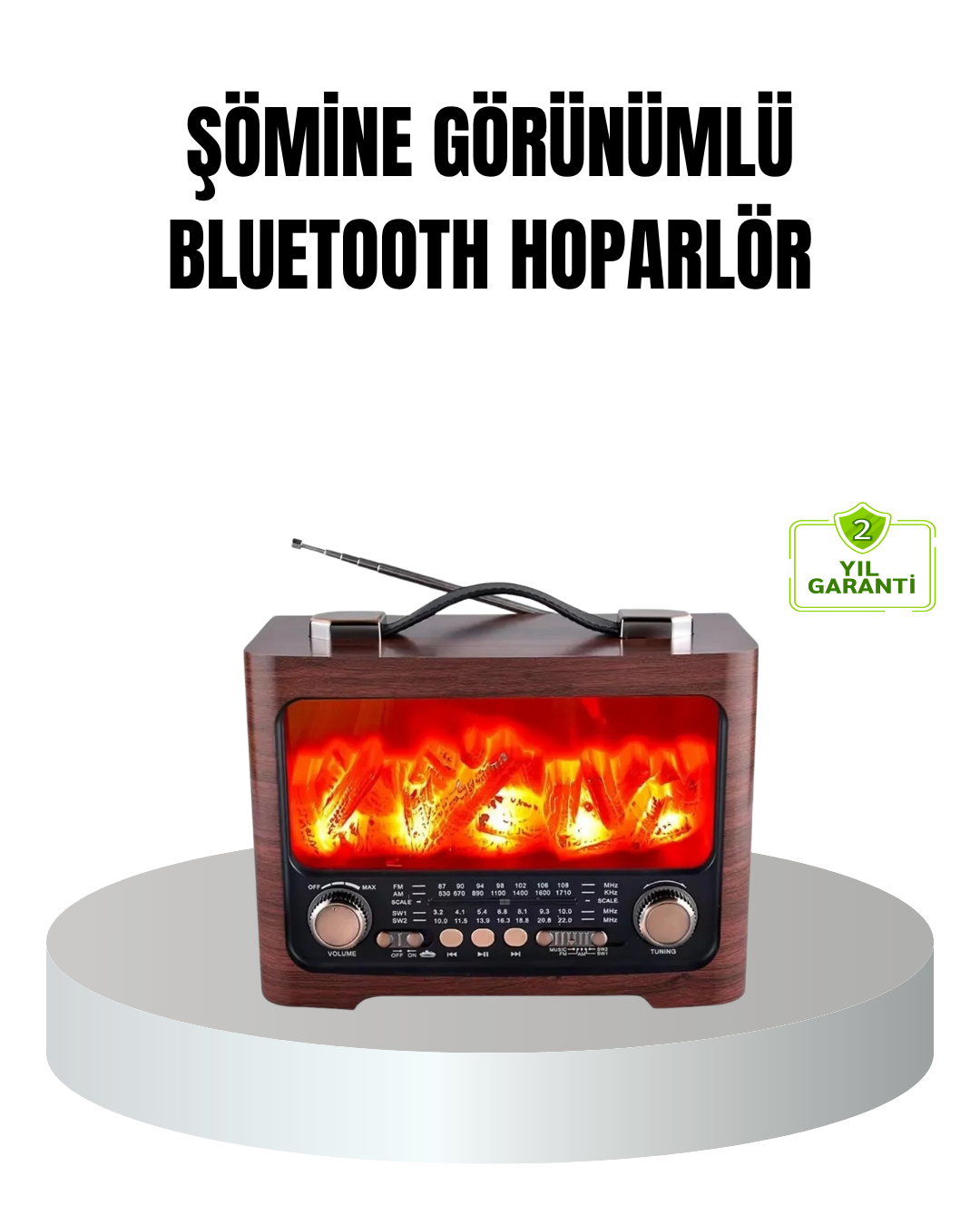 Solar Şarjlı Şömine Alev Efektli Bluetooth Hoparlör 7W Taşınabilir Ses Sistemi - Bayi Depom Solar Şarjlı Şömine Alev Efektli Bluetooth Hoparlör 7W Taşınabilir Ses Sistemi - Bayi Depom