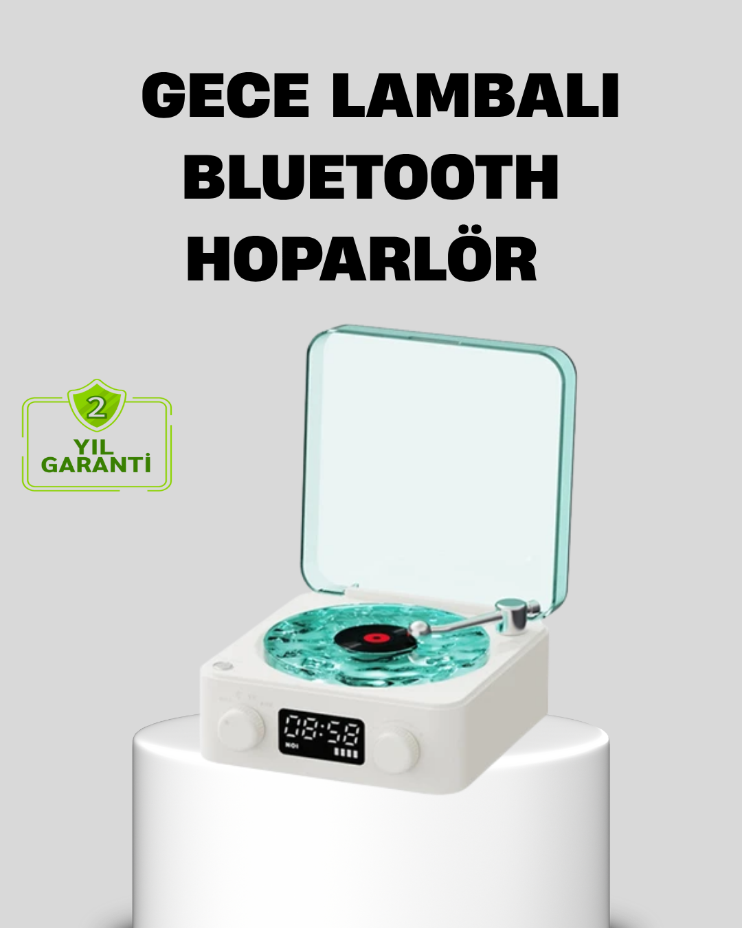 Gece Lambası Stereo Bluetooth Hoparlör Dijital Saatli Vintage Tasarım Çok Fonksiyonlu - Bayi Depom Gece Lambası Stereo Bluetooth Hoparlör Dijital Saatli Vintage Tasarım Çok Fonksiyonlu - Bayi Depom