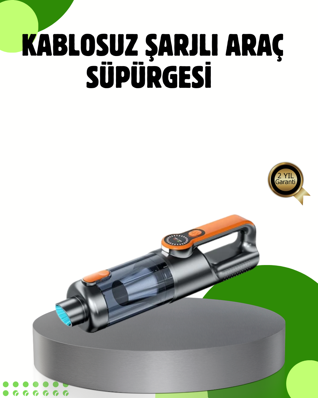 Şarjlı Kablosuz El Süpürgesi Yüksek Emiş Güçlü ve Çok Başlıklı - Bayi Depom