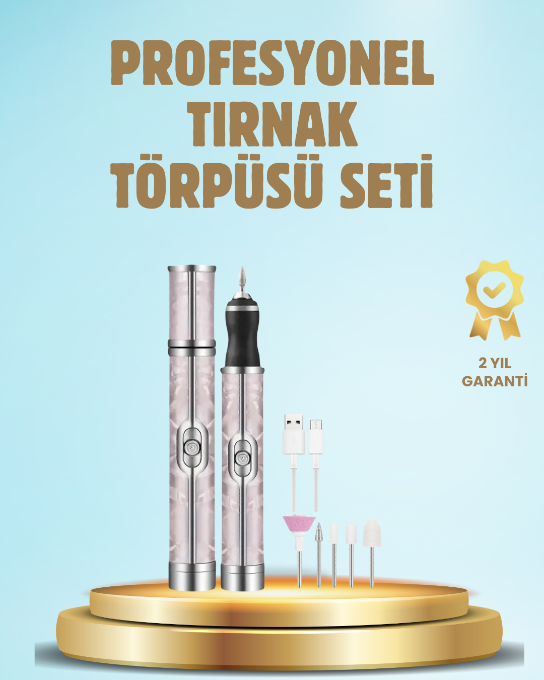Elektrikli Tırnak Törpüsü Ayarlanabilir Hızlı Manikür Pedikür Cihazı - Bayi Depom