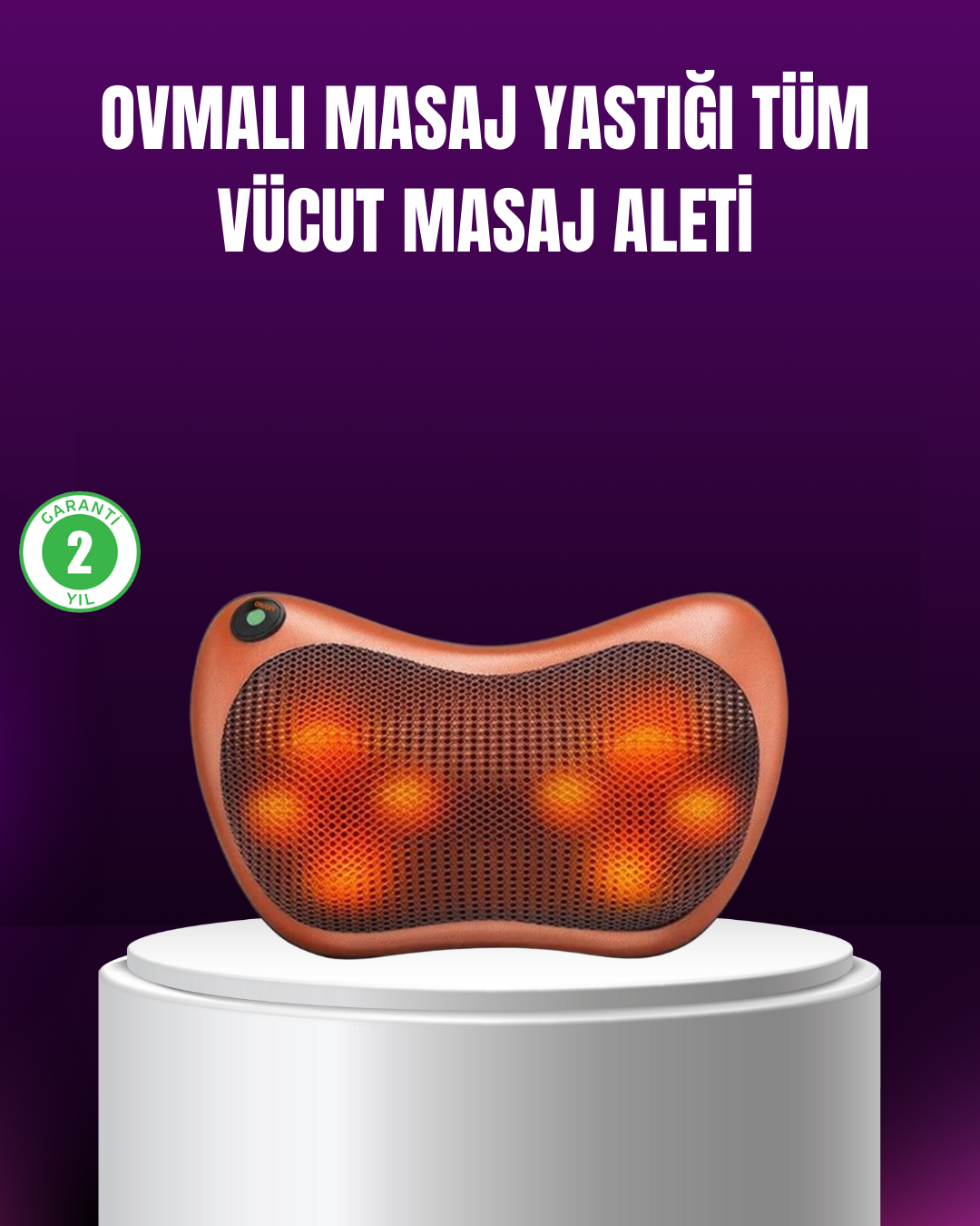 Ergonomik Derin Yoğurmalı Boyun Bel Sırt Masaj Cihazı Priz Çakmak Girişli - Bayi Depom