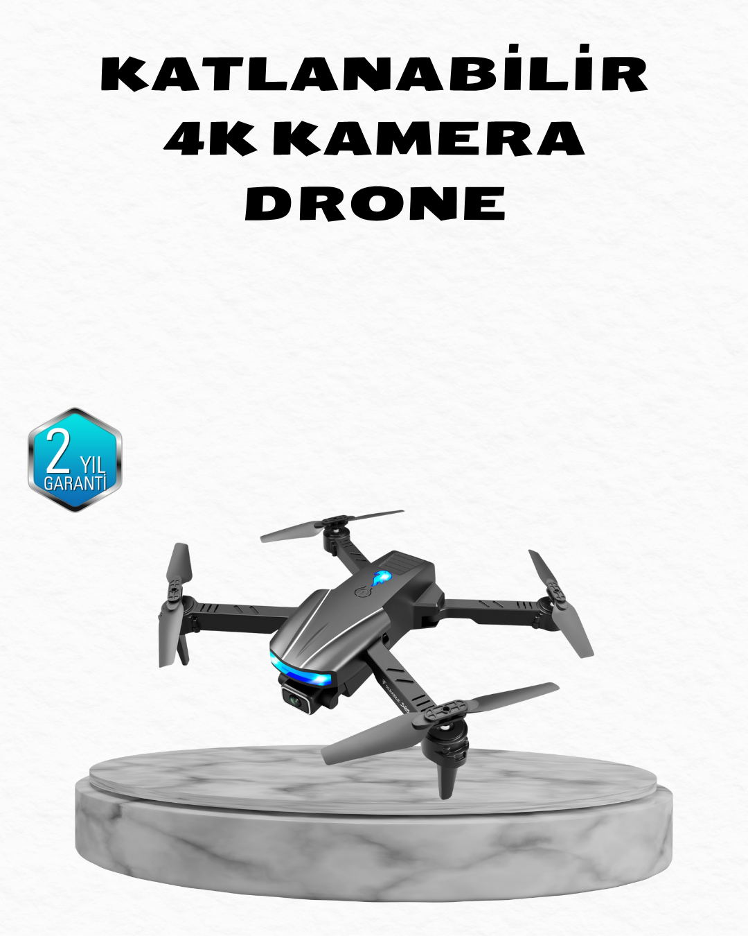 4K Kamera Özellikli Katlanabilir Drone Wi-Fi ve Yükseklik Sabitlemeli - Bayi Depom