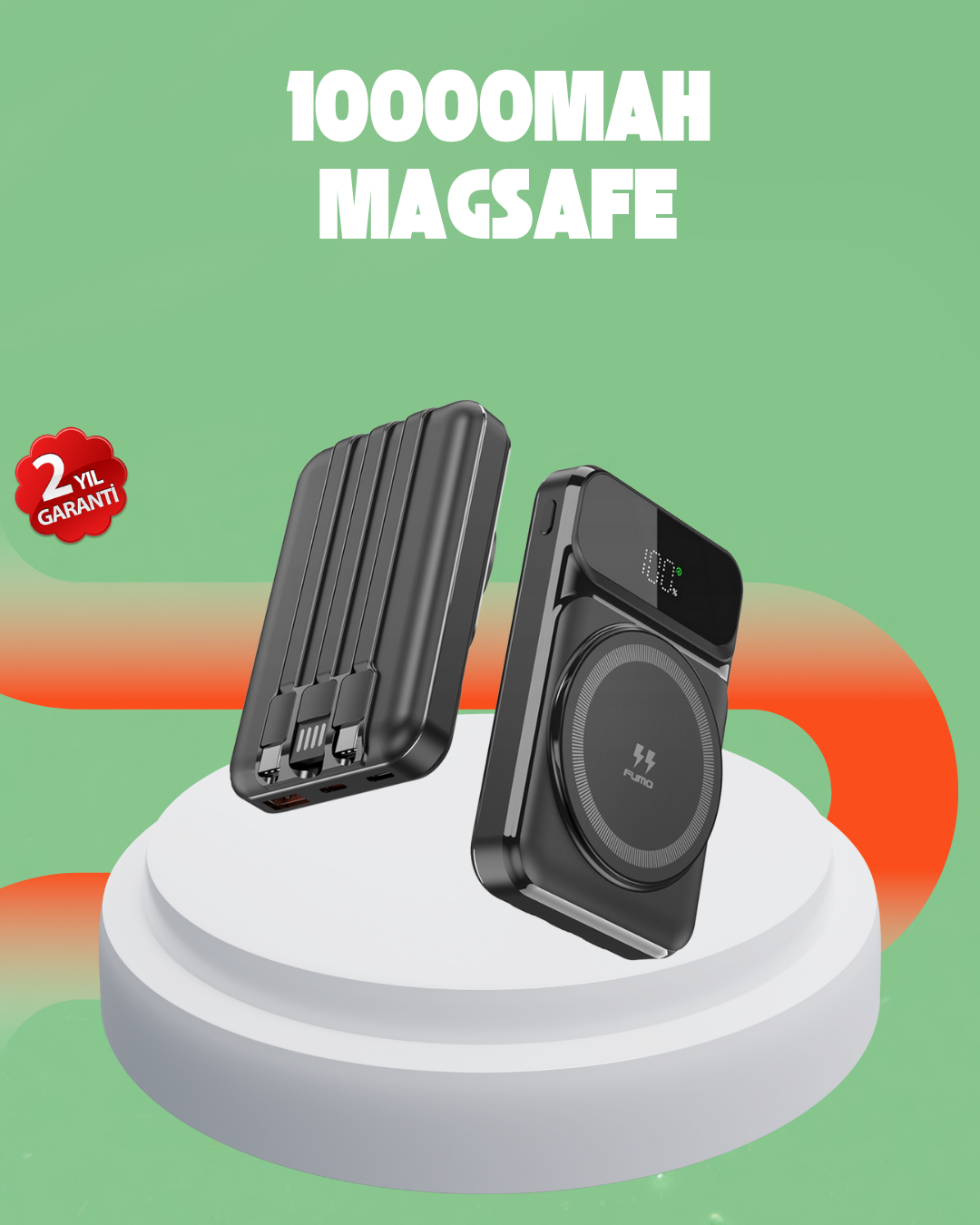 10000 mAh Kablosuz Hızlı Şarj Destekli Powerbank – 15W, PD20W, Type-C Girişli - Bayi Depom 10000 mAh Kablosuz Hızlı Şarj Destekli Powerbank – 15W, PD20W, Type-C Girişli - Bayi Depom