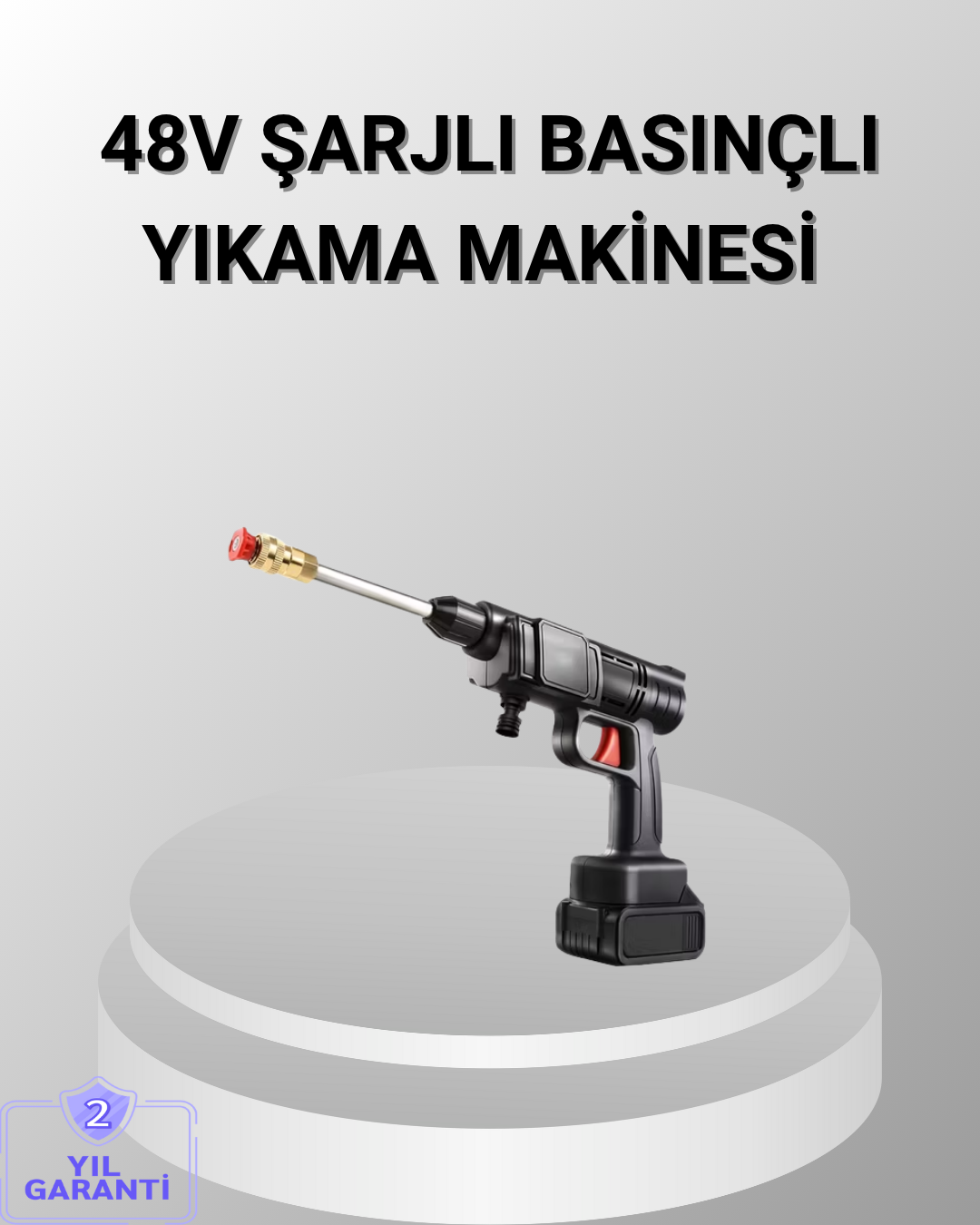 48V Kablosuz Yıkama Makinesi – 2 Pil, Köpük Tankı ve Ayarlanabilir - Bayi Depom 48V Kablosuz Yıkama Makinesi – 2 Pil, Köpük Tankı ve Ayarlanabilir - Bayi Depom