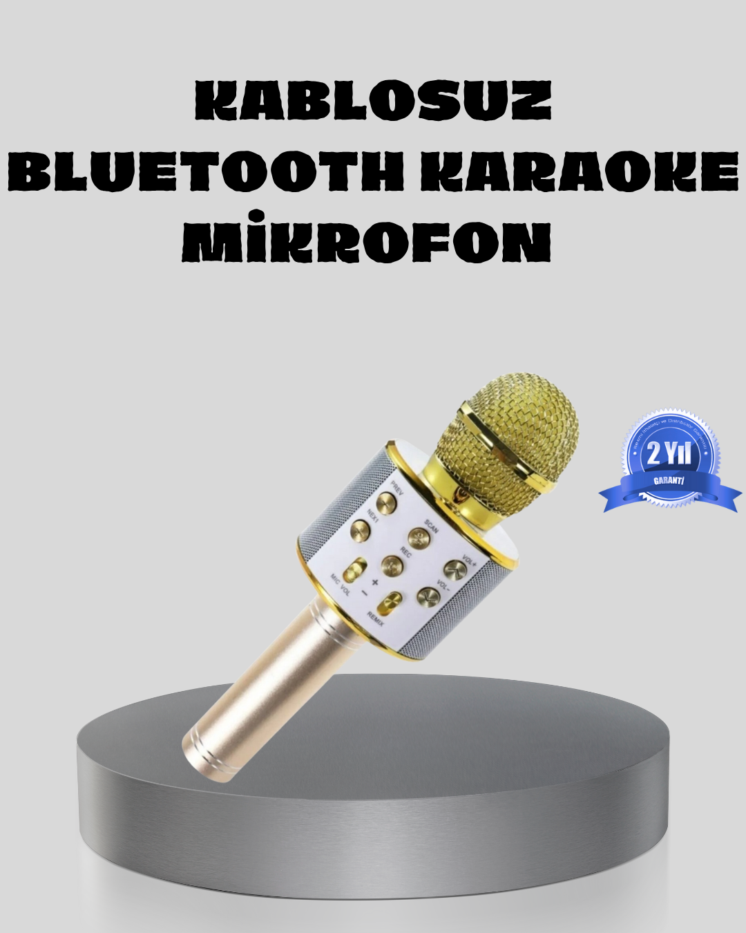 Bluetooth Karaoke Mikrofon Şarjlı Uzun Pil Ömürlü Çok Fonksiyonlu - Bayi Depom Bluetooth Karaoke Mikrofon Şarjlı Uzun Pil Ömürlü Çok Fonksiyonlu - Bayi Depom