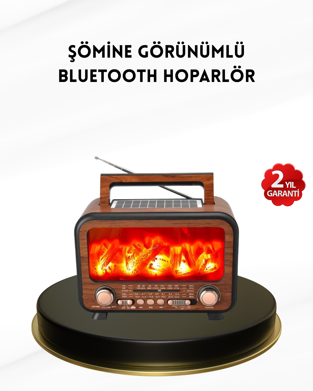 Alev Işığı Efektli Solar Bluetooth Hoparlör Radyo Destekli Taşınabilir Model - Bayi Depom Alev Işığı Efektli Solar Bluetooth Hoparlör Radyo Destekli Taşınabilir Model - Bayi Depom