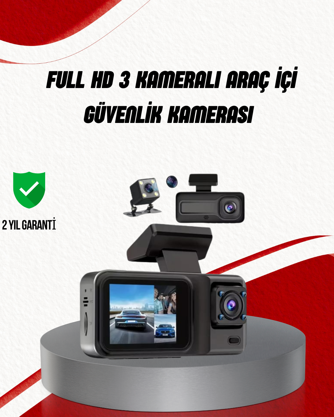 Ön Arka ve İç Kamera DashCam 360° Kapsamlı Full HD Araç Güvenlik Sistemi - Bayi Depom Ön Arka ve İç Kamera DashCam 360° Kapsamlı Full HD Araç Güvenlik Sistemi - Bayi Depom