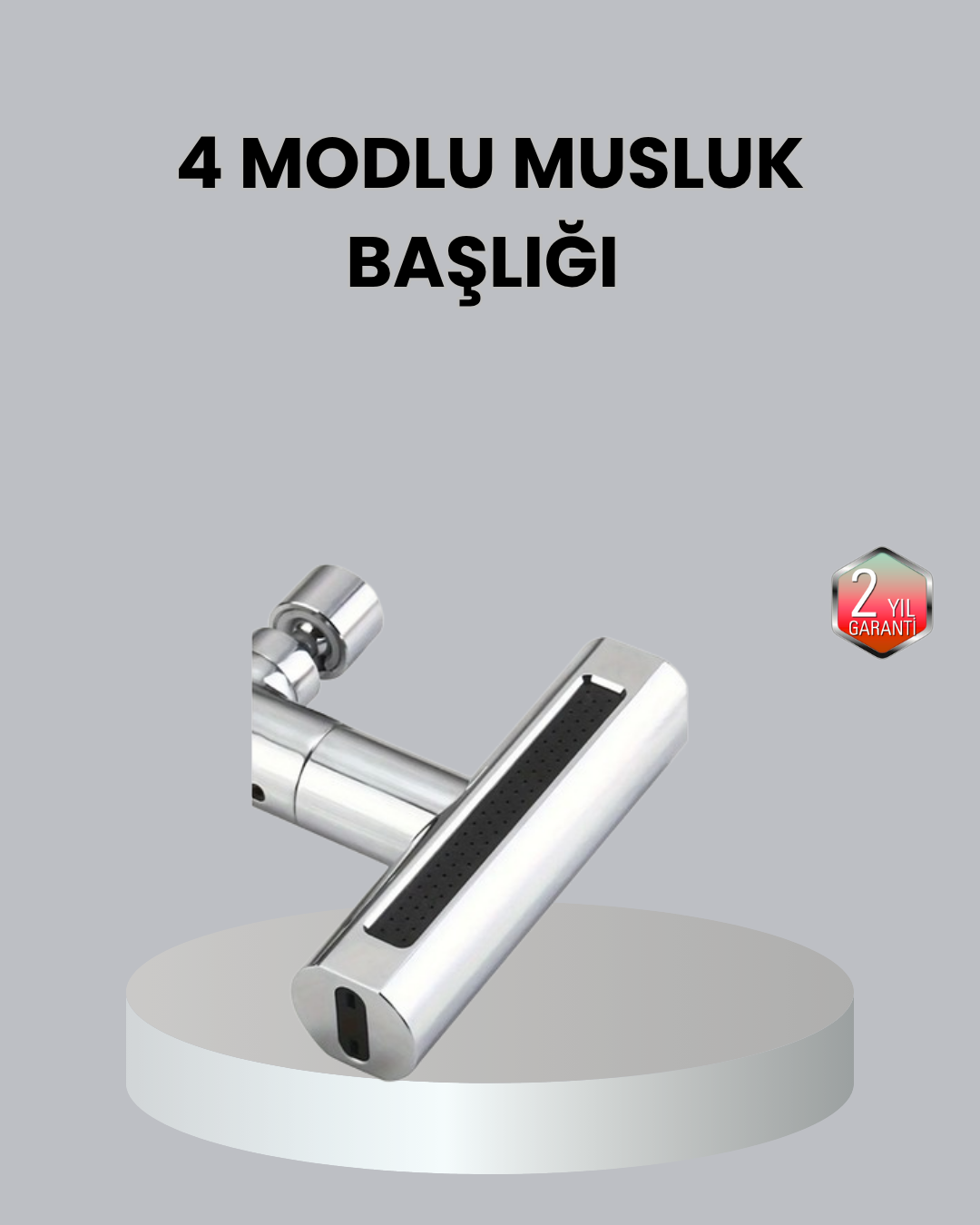 ABS Pirinç Alaşımlı Musluk Başlığı 4 Modlu 360° Dönebilen ve Ekonomik - Bayi Depom ABS Pirinç Alaşımlı Musluk Başlığı 4 Modlu 360° Dönebilen ve Ekonomik - Bayi Depom