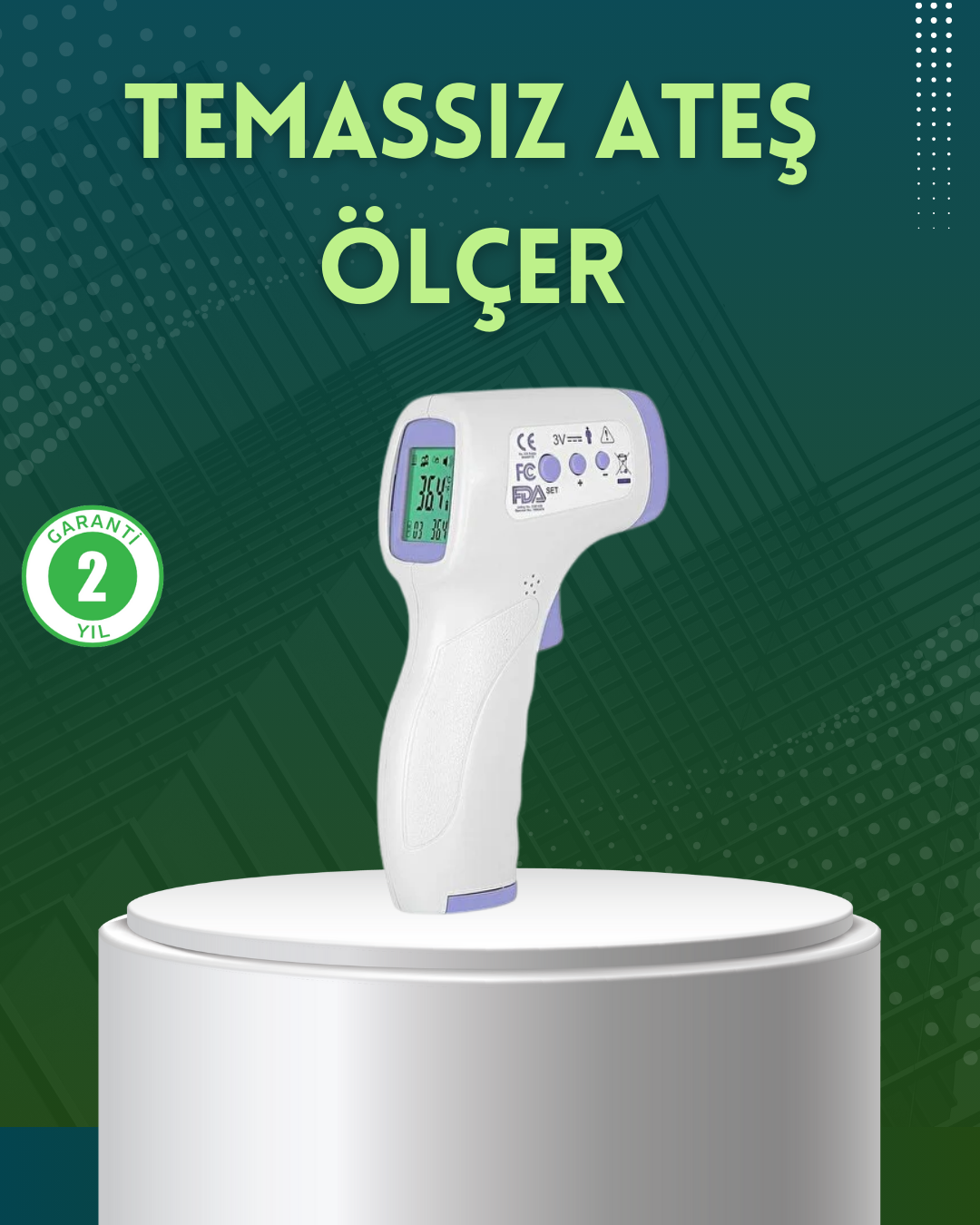 Kızılötesi Temassız Ateş Ölçer LCD Ekranlı Hassas Termometre - Bayi Depom Kızılötesi Temassız Ateş Ölçer LCD Ekranlı Hassas Termometre - Bayi Depom