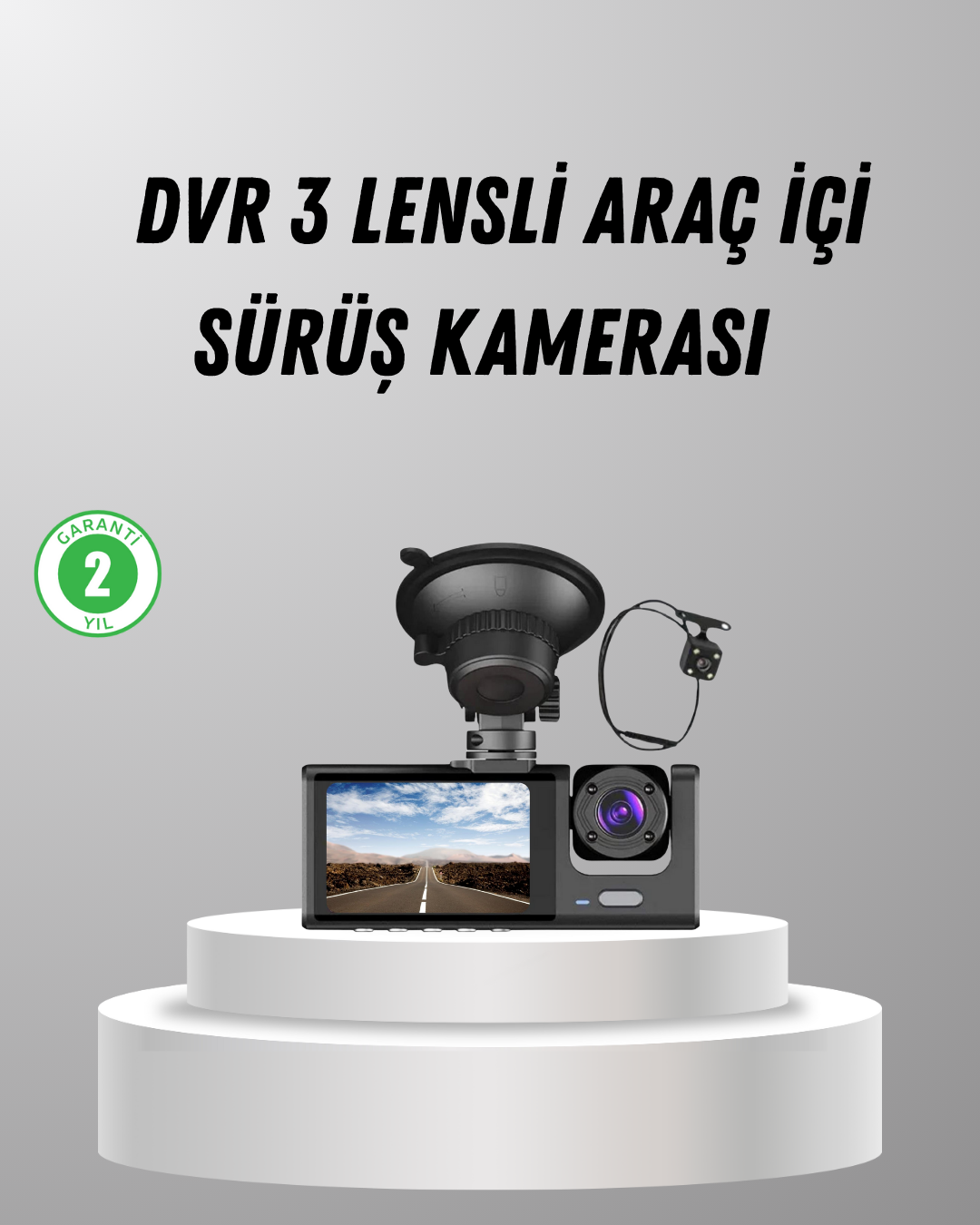 Üç Kameralı Araç DVR Full HD Gece Görüşlü ve 2 inç IPS Ekranlı - Bayi Depom Üç Kameralı Araç DVR Full HD Gece Görüşlü ve 2 inç IPS Ekranlı - Bayi Depom