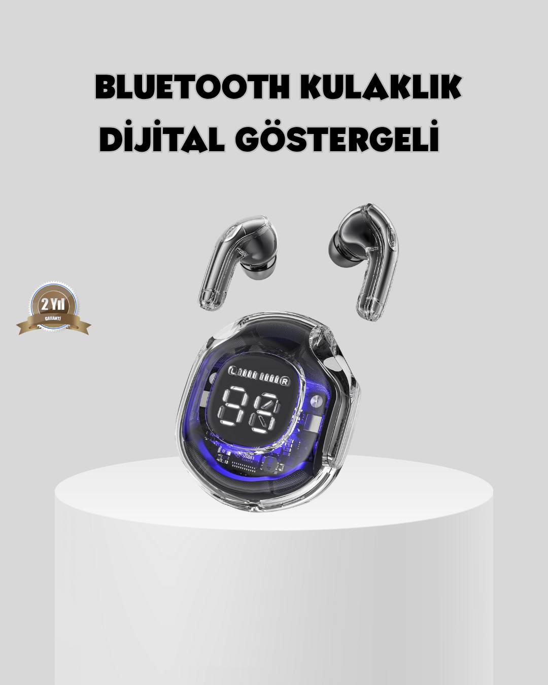 Bluetooth 5.3 TWS Kulaklık Gürültü Engelleyici Üçlü Mikrofonlu Ergonomik Tasarım - Bayi Depom