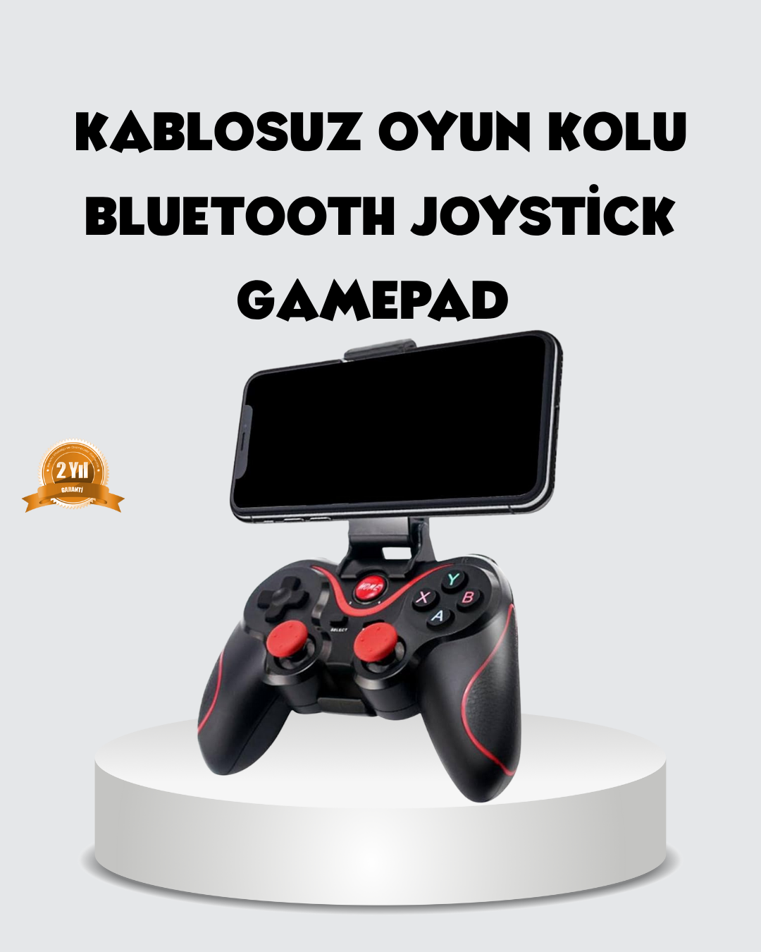 Bluetooth Gamepad Kablosuz Oyun Kumandası Tek Cihaz Destekli - Bayi Depom Bluetooth Gamepad Kablosuz Oyun Kumandası Tek Cihaz Destekli - Bayi Depom