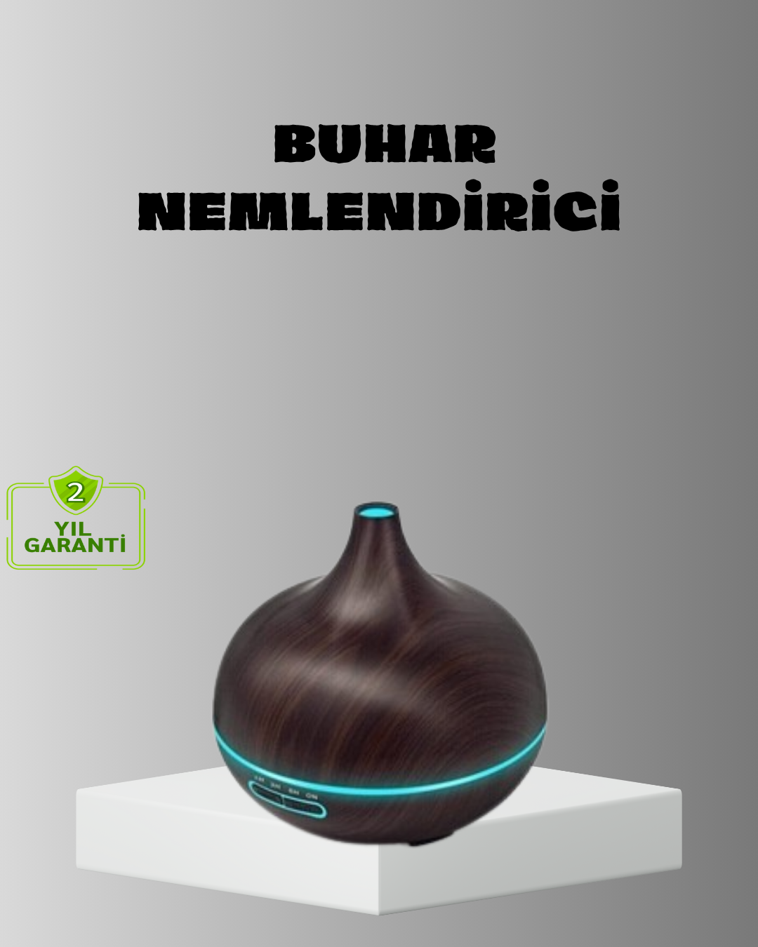 Aromaterapi Difüzörü 550 ml Ultrasonik Nemlendirici Otomatik Kapanma Özellikli - Bayi Depom