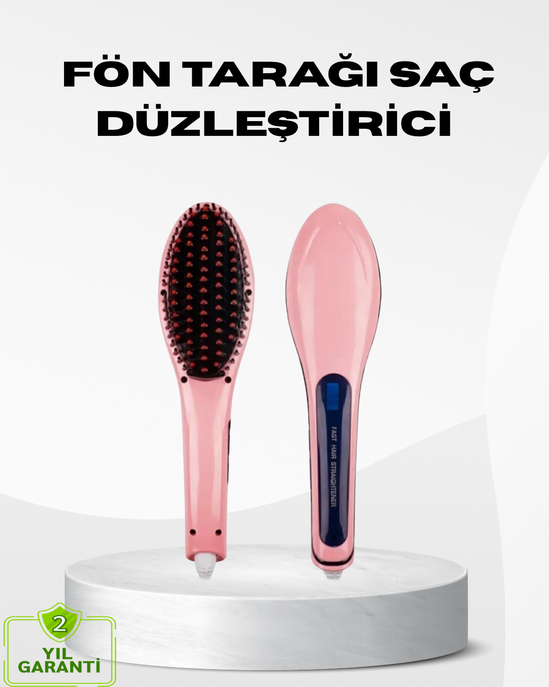 Seramik Plakalı Saç Düzleştirici Hızlı Isınan 5 Kademe Isı Ayarlı - Bayi Depom