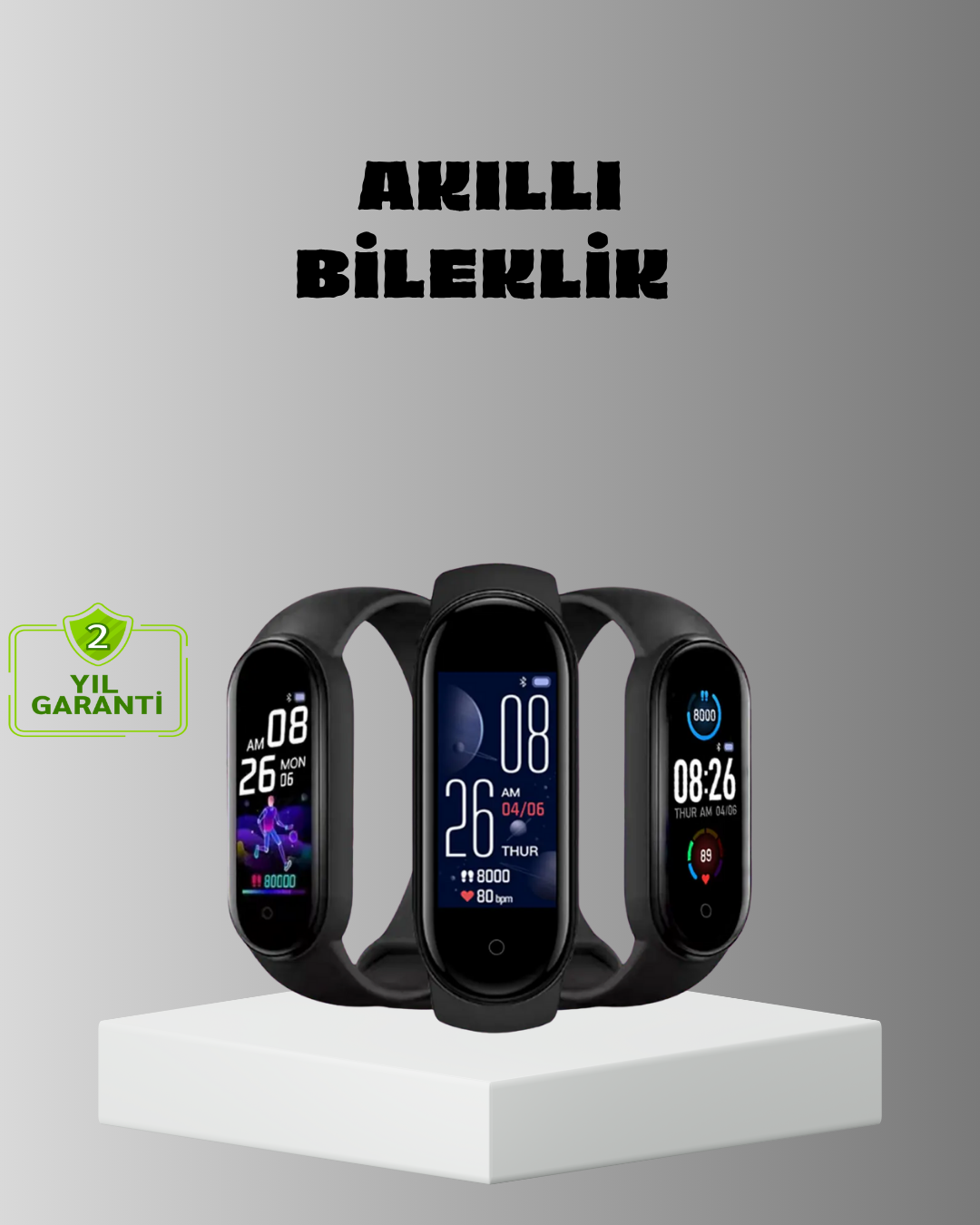 Akıllı Bileklik Adım Sayarlı Kalori Takipli Bildirim Uyumlu IP67 - Bayi Depom Akıllı Bileklik Adım Sayarlı Kalori Takipli Bildirim Uyumlu IP67 - Bayi Depom
