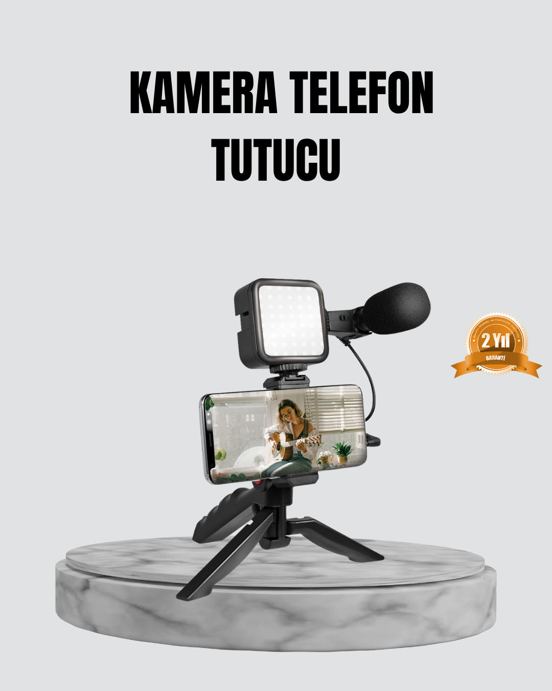 Telefon Video Çekim Kiti LED Aydınlatma Mikrofon Tripodlu Tam Set - Bayi Depom Telefon Video Çekim Kiti LED Aydınlatma Mikrofon Tripodlu Tam Set - Bayi Depom
