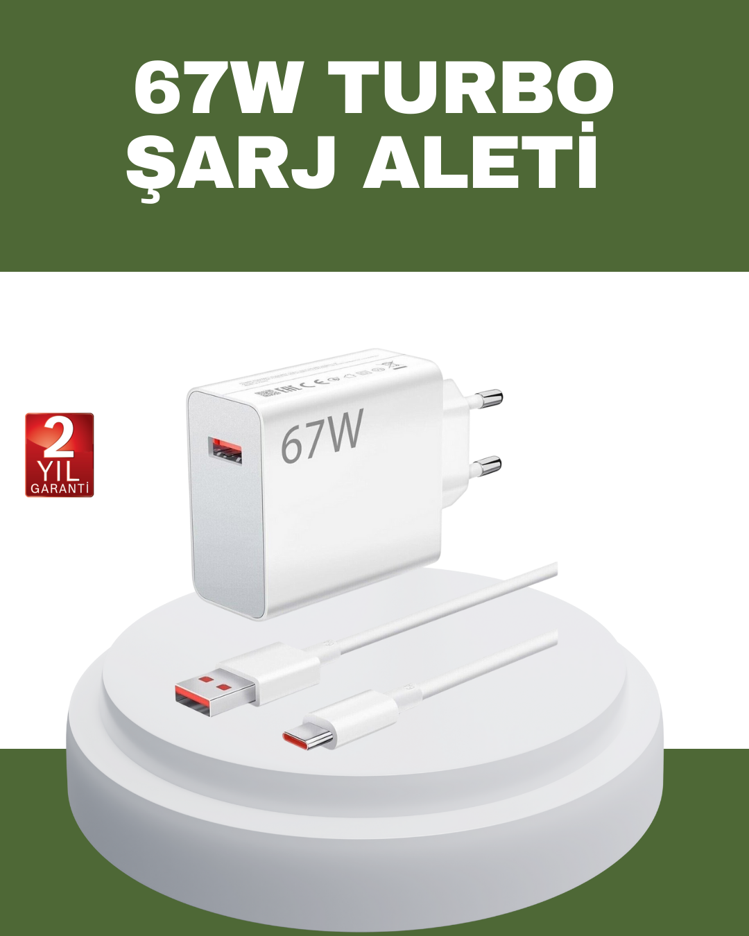 67 Watt Type C Hızlı Şarj Cihazı OnePlus 7 8 9 10 Uyumlu - Bayi Depom