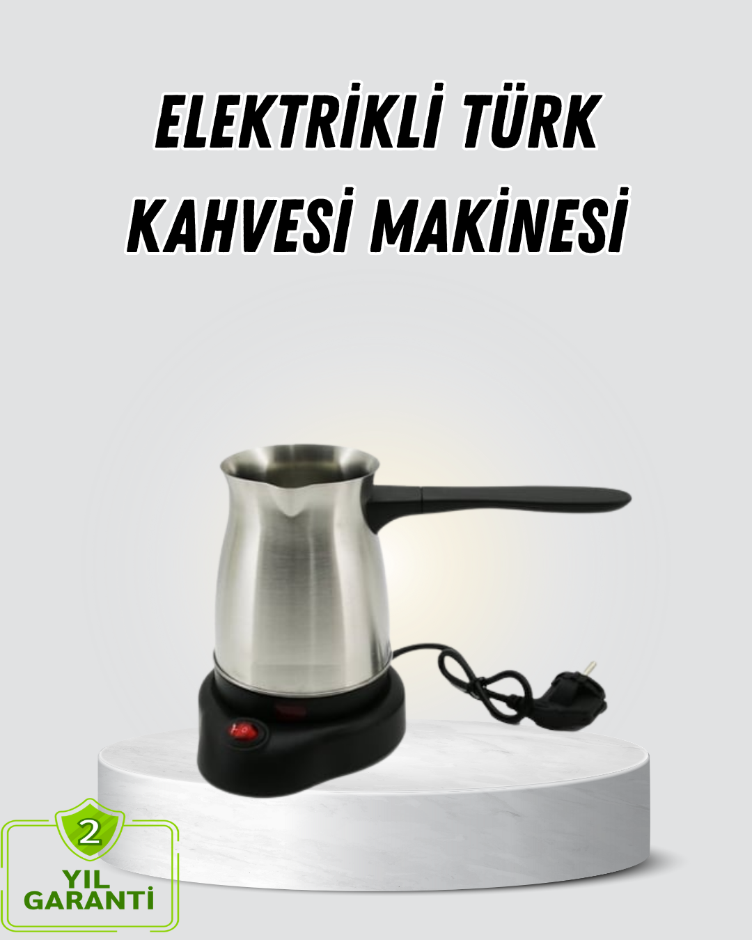 800W Paslanmaz Elektrikli Cezve Gizli Rezistans ve Ergonomik Kulp - Bayi Depom 800W Paslanmaz Elektrikli Cezve Gizli Rezistans ve Ergonomik Kulp - Bayi Depom