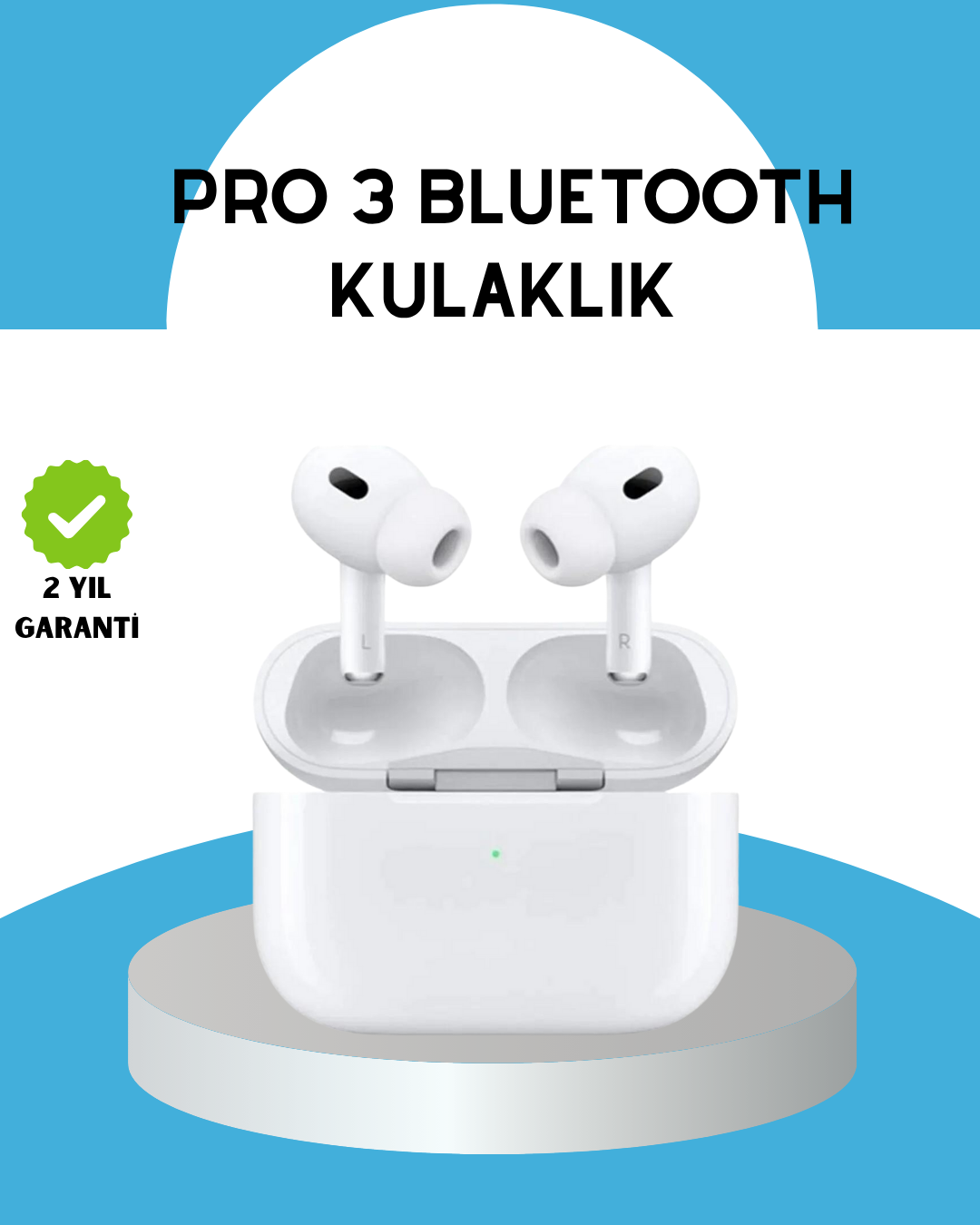 Bluetooth 5.3 Kablosuz Kulaklık – Gürültü Engelleyici, 24 Saat Pil Süreli - Bayi Depom