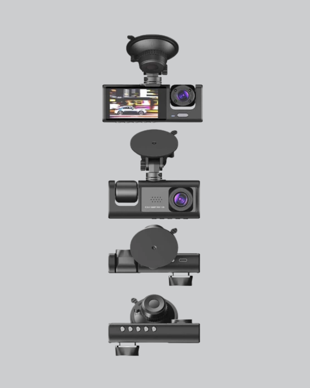 Üç Kameralı Araç DVR Full HD Gece Görüşlü ve 2 inç IPS Ekranlı - Bayi Depom Üç Kameralı Araç DVR Full HD Gece Görüşlü ve 2 inç IPS Ekranlı - Bayi Depom