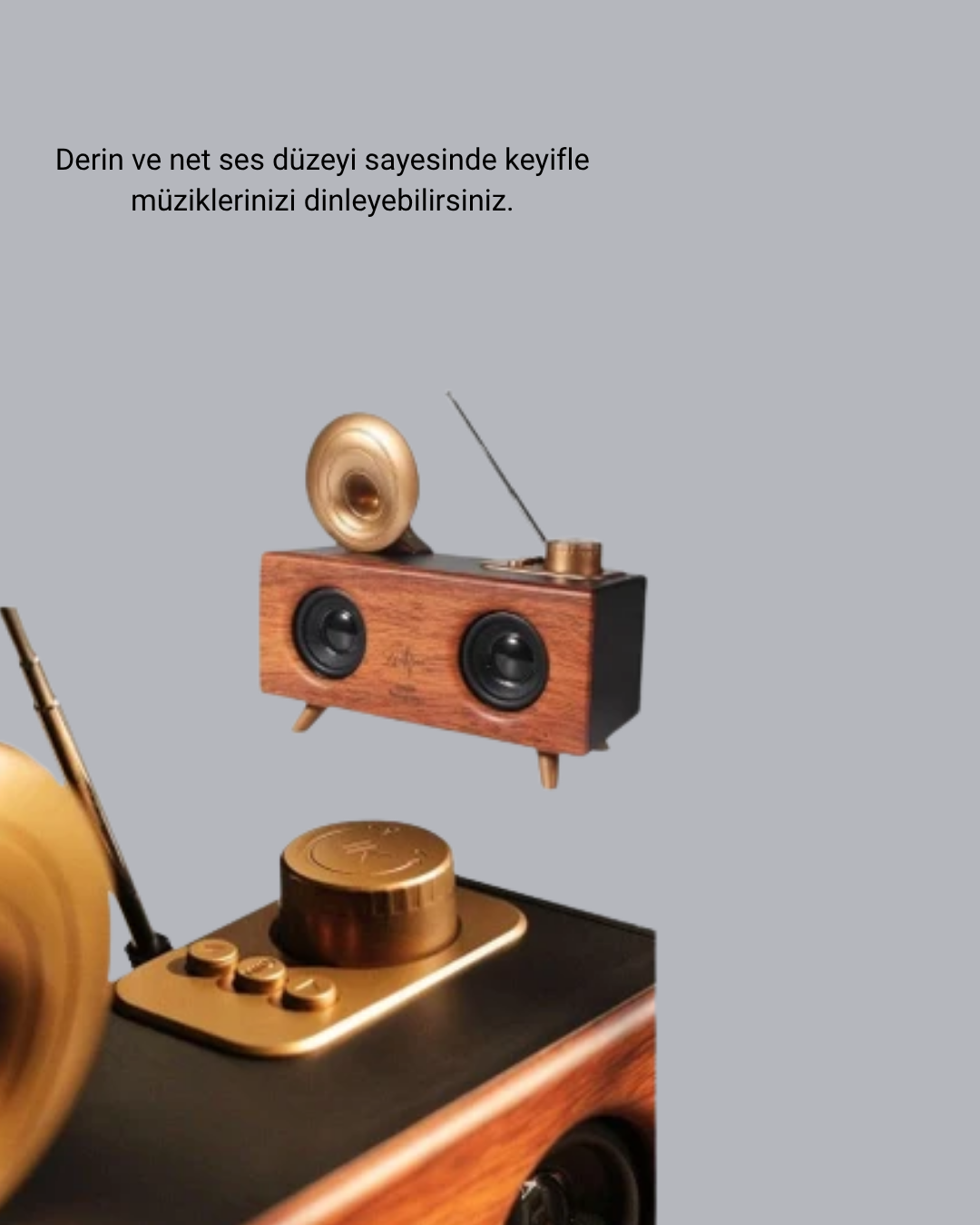 Çift Hoparlörlü Retro Bluetooth Speaker 1800mAh Bataryalı AUX USB SD Kartlı - Bayi Depom Çift Hoparlörlü Retro Bluetooth Speaker 1800mAh Bataryalı AUX USB SD Kartlı - Bayi Depom