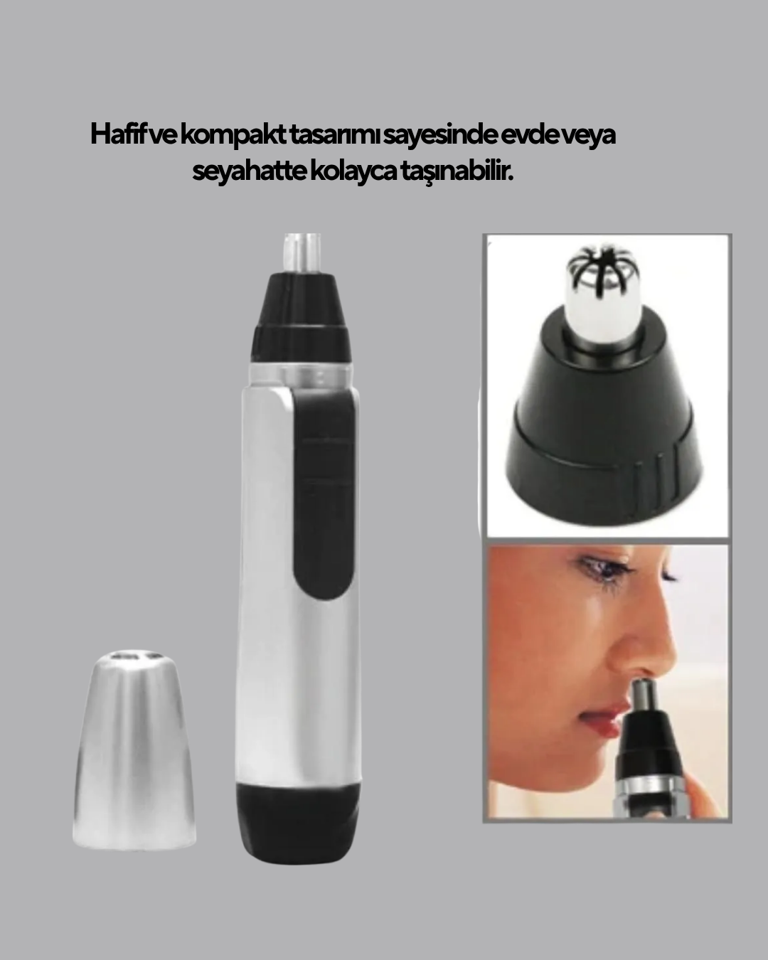3D Bıçaklı Burun ve Kulak Tıraş Makinesi Pil ile Çalışan Taşınabilir Model - Bayi Depom 3D Bıçaklı Burun ve Kulak Tıraş Makinesi Pil ile Çalışan Taşınabilir Model - Bayi Depom