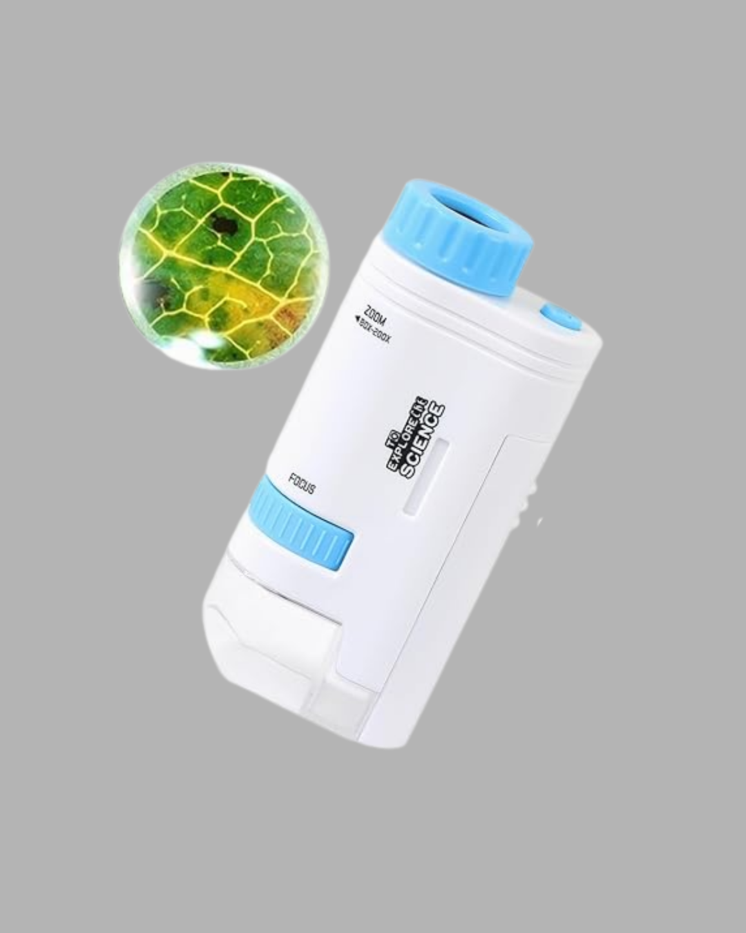 LED Işıklı Mikroskop 80X–200X Zoom Eğitici Bilim Seti ve Taşınabilir - Bayi Depom