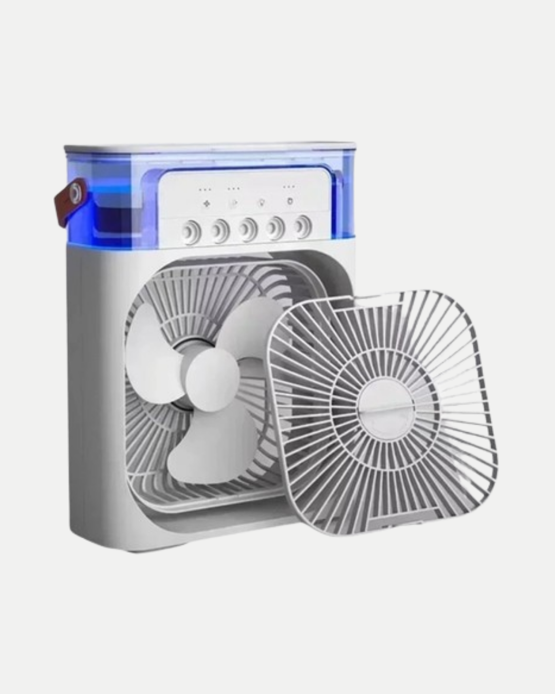3’ü 1 Arada Mini Klima Fan USB Şarjlı, 7 Renk Gece Lambalı ve Nemlendirici - Bayi Depom