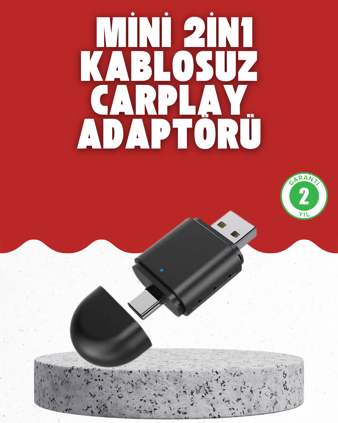Kablosuz CarPlay Dönüştürücü – Akıllı Tak & Çalıştır Araç Adaptörü - Bayi Depom Kablosuz CarPlay Dönüştürücü – Akıllı Tak & Çalıştır Araç Adaptörü - Bayi Depom