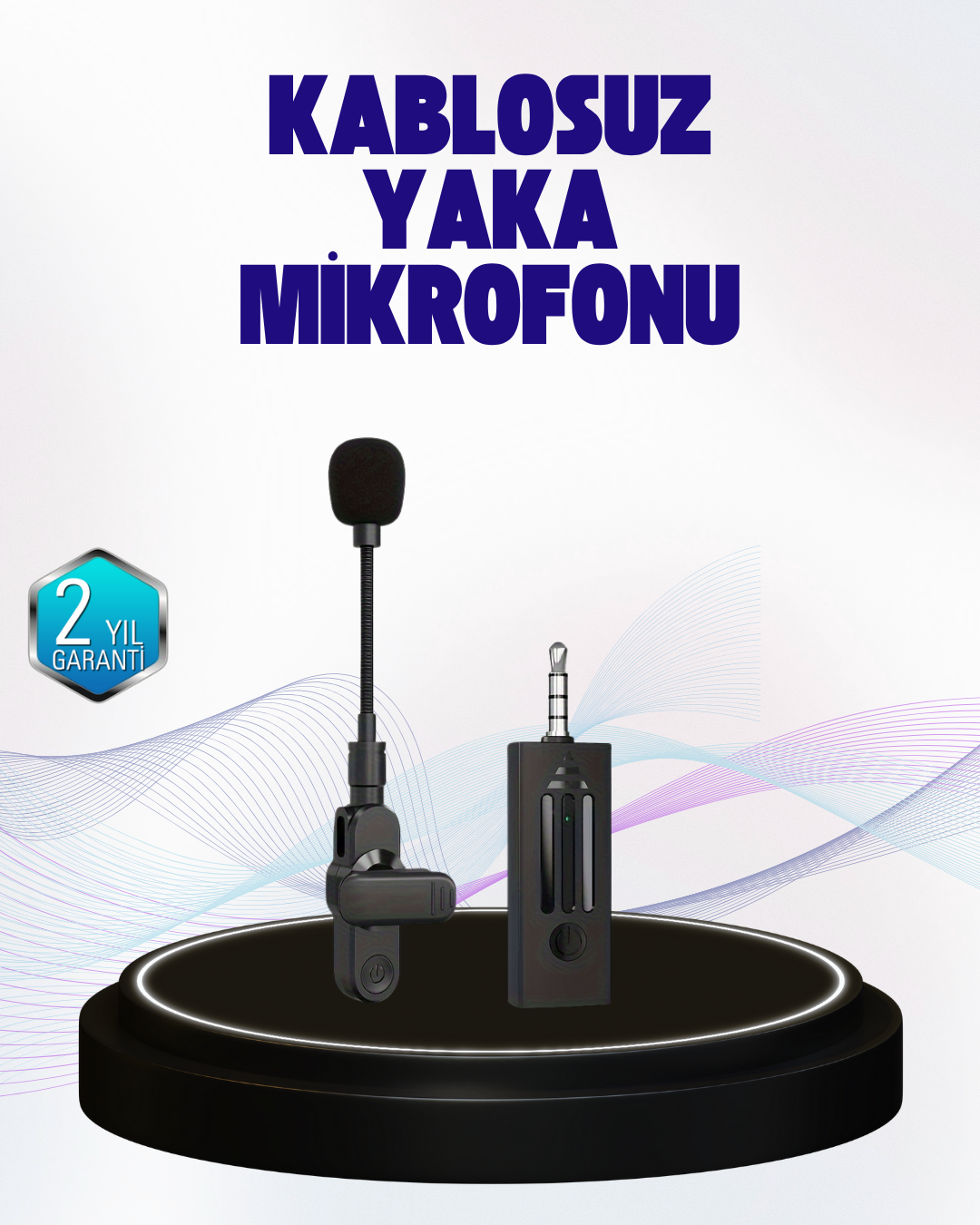 360 Derece Ses Algılamalı Type C Şarjlı Yaka Mikrofonu - Bayi Depom