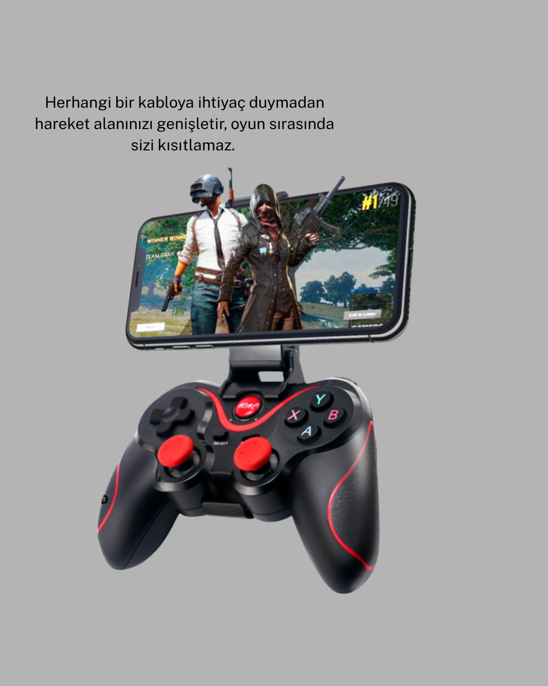 Bluetooth Gamepad Kablosuz Oyun Kumandası Tek Cihaz Destekli - Bayi Depom Bluetooth Gamepad Kablosuz Oyun Kumandası Tek Cihaz Destekli - Bayi Depom