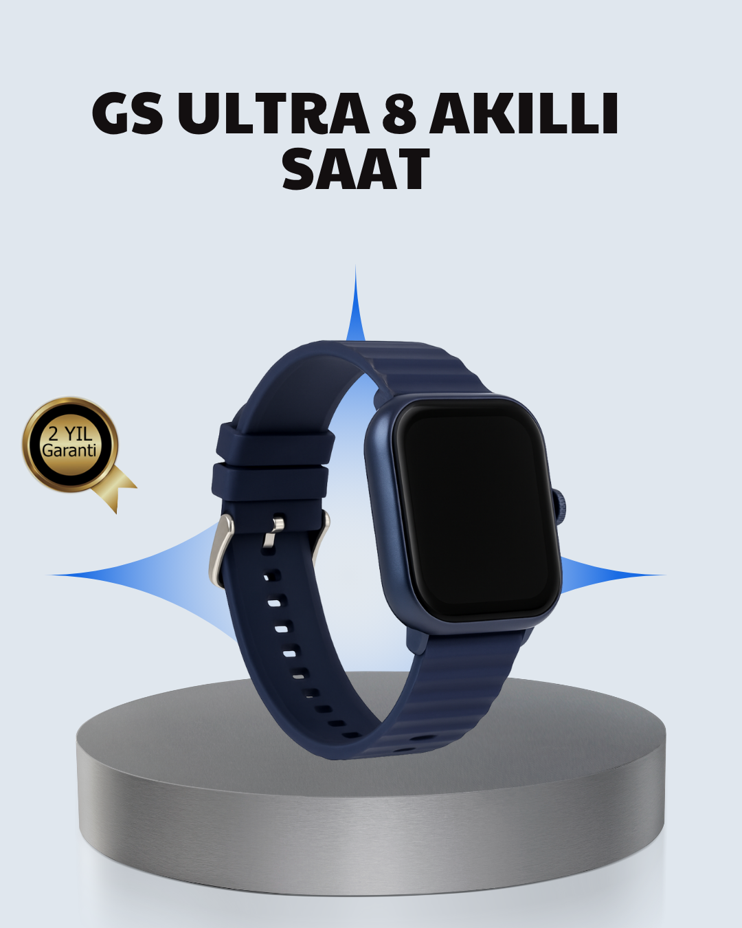 Akıllı Saat 360 mAh Çoklu Spor Modlu Lacivert Siyah Kordon - Bayi Depom Akıllı Saat 360 mAh Çoklu Spor Modlu Lacivert Siyah Kordon - Bayi Depom