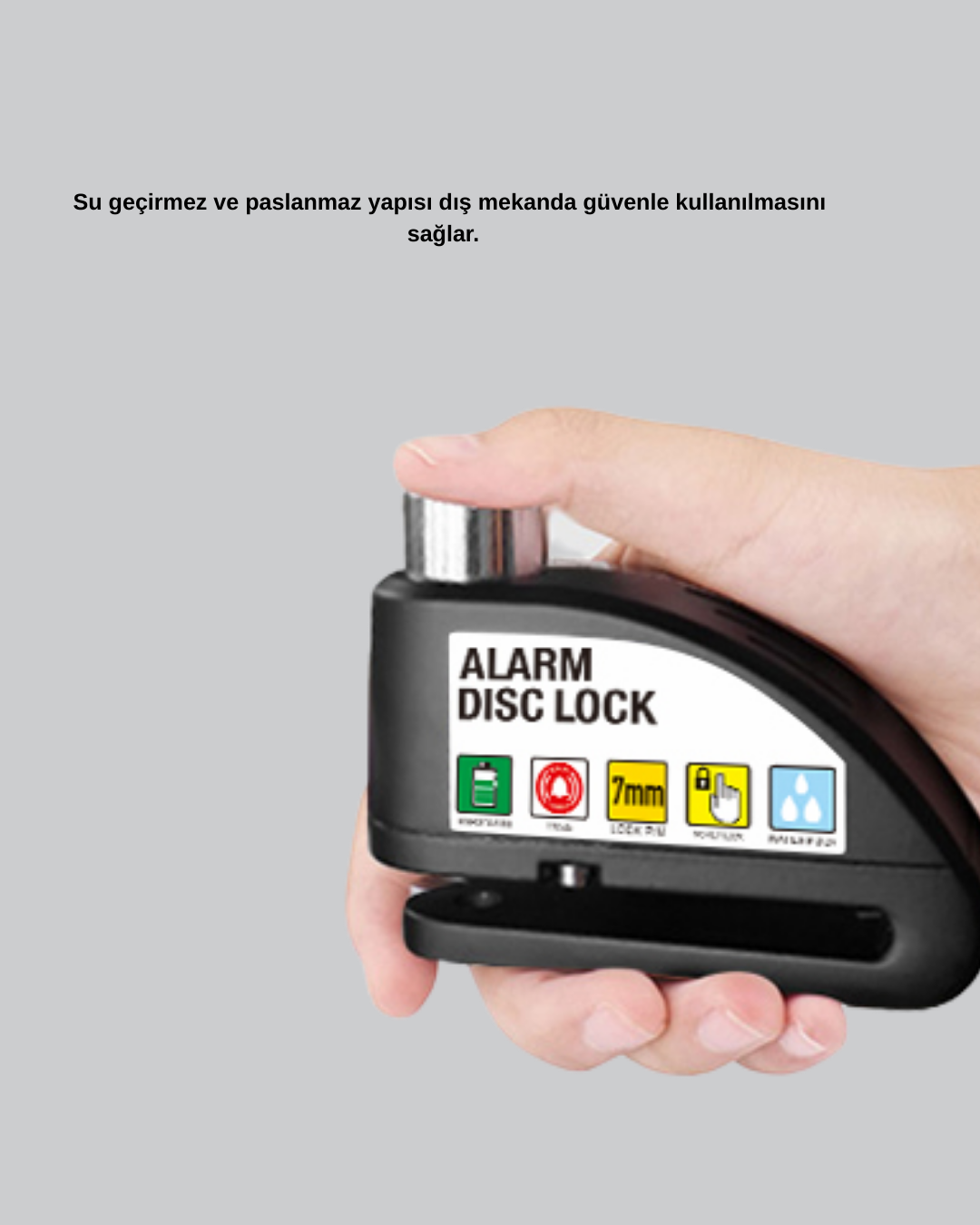 110 dB Alarmlı Disk Fren Kilidi Su Geçirmez Çelik Gövde Motosiklet Güvenlik - Bayi Depom 110 dB Alarmlı Disk Fren Kilidi Su Geçirmez Çelik Gövde Motosiklet Güvenlik - Bayi Depom
