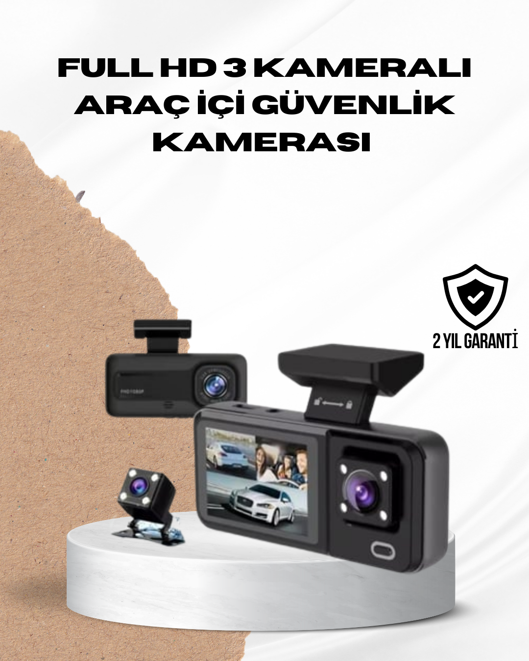 Wi-Fi Bağlantılı Full HD Araç Kamera Seti 3 Kameralı Park Koruma ve Döngü Kayıt - Bayi Depom Wi-Fi Bağlantılı Full HD Araç Kamera Seti 3 Kameralı Park Koruma ve Döngü Kayıt - Bayi Depom