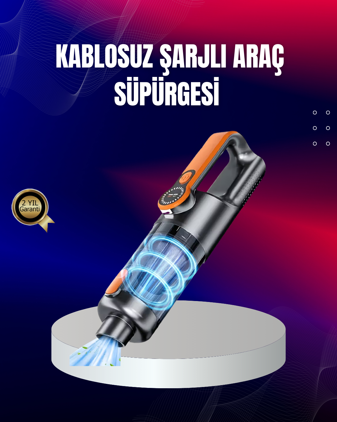 Taşınabilir Şarjlı El Süpürgesi Çok Yönlü Temizlik 5 Başlıklı Numaratör Hediyeli - Bayi Depom