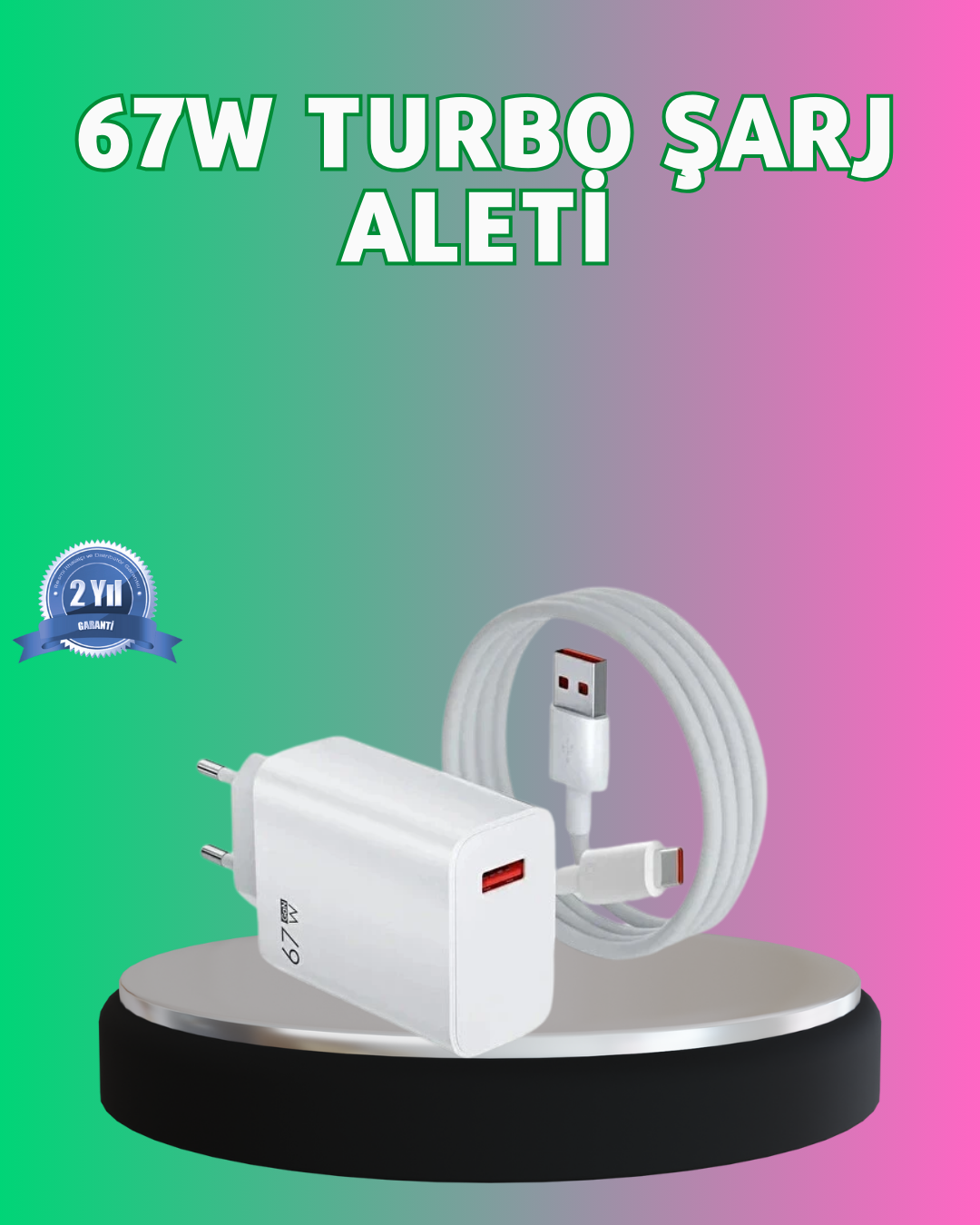 67 Watt Güçlü Turbo Şarj Aleti Samsung Note 10 Note 20 Uyumlu - Bayi Depom