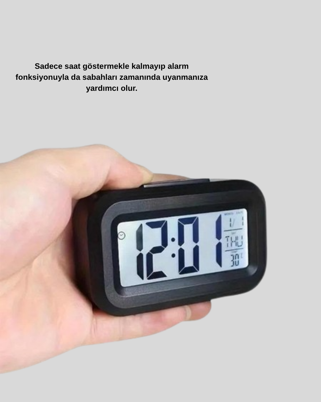 Dijital Masa Saati Sensörlü Aydınlatmalı Alarm ve Sıcaklık Ölçerli - Bayi Depom Dijital Masa Saati Sensörlü Aydınlatmalı Alarm ve Sıcaklık Ölçerli - Bayi Depom