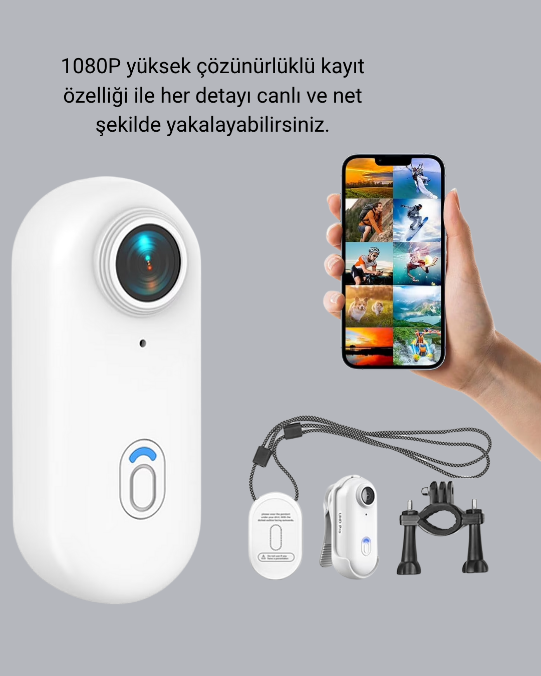 1080P Suya Dayanıklı Aksiyon Spor Kamerası 120° Geniş Açı ve WiFi Destekli - Bayi Depom 1080P Suya Dayanıklı Aksiyon Spor Kamerası 120° Geniş Açı ve WiFi Destekli - Bayi Depom