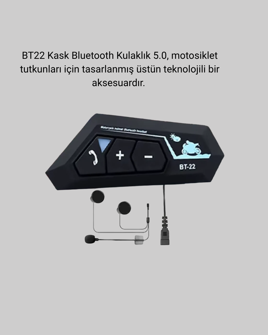 BT22 Kask Bluetooth Kulaklık 5.0 Gürültü Engelleyici ve Eller Serbest Kullanım - Bayi Depom BT22 Kask Bluetooth Kulaklık 5.0 Gürültü Engelleyici ve Eller Serbest Kullanım - Bayi Depom
