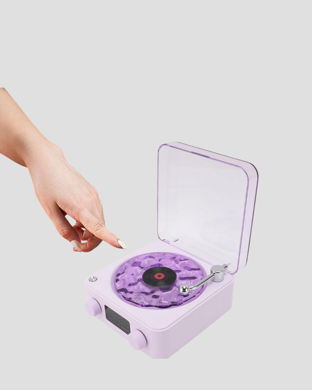 Retro Pikap Hoparlör Bluetooth AUX USB Type-C Projektörlü 360° Sesli Taşınabilir - Bayi Depom