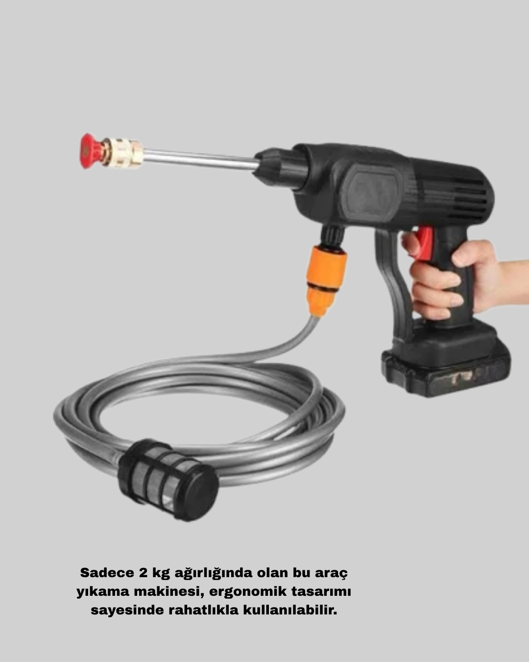 Taşınabilir Akülü Araba Yıkama Makinesi 1.7 MPa Basınçlı ve Ergonomik Tasarımlı - Bayi Depom Taşınabilir Akülü Araba Yıkama Makinesi 1.7 MPa Basınçlı ve Ergonomik Tasarımlı - Bayi Depom