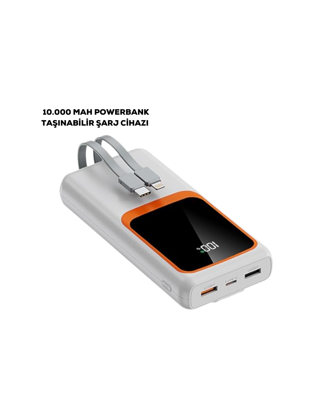10000 mAh Taşınabilir Şarj Cihazı – Hızlı Şarj, Hafif ve Dayanıklı Tasarım - Bayi Depom 10000 mAh Taşınabilir Şarj Cihazı – Hızlı Şarj, Hafif ve Dayanıklı Tasarım - Bayi Depom