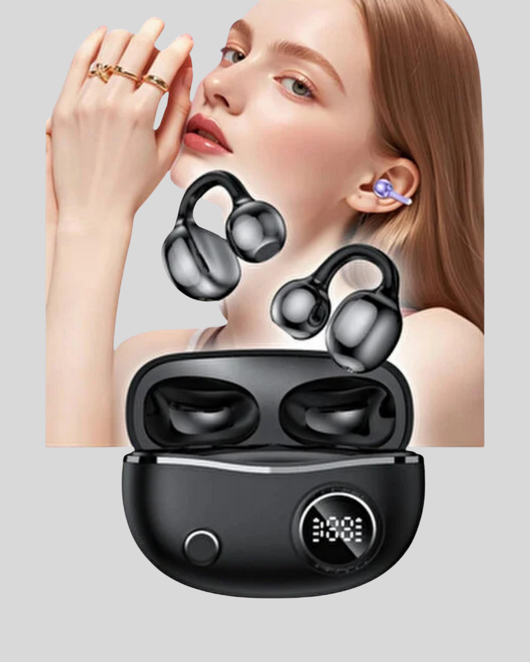 Açık Kulak Kablosuz Bluetooth Kulaklık – Konforlu Tasarım ve Uzun Süreli Kullanım - Bayi Depom