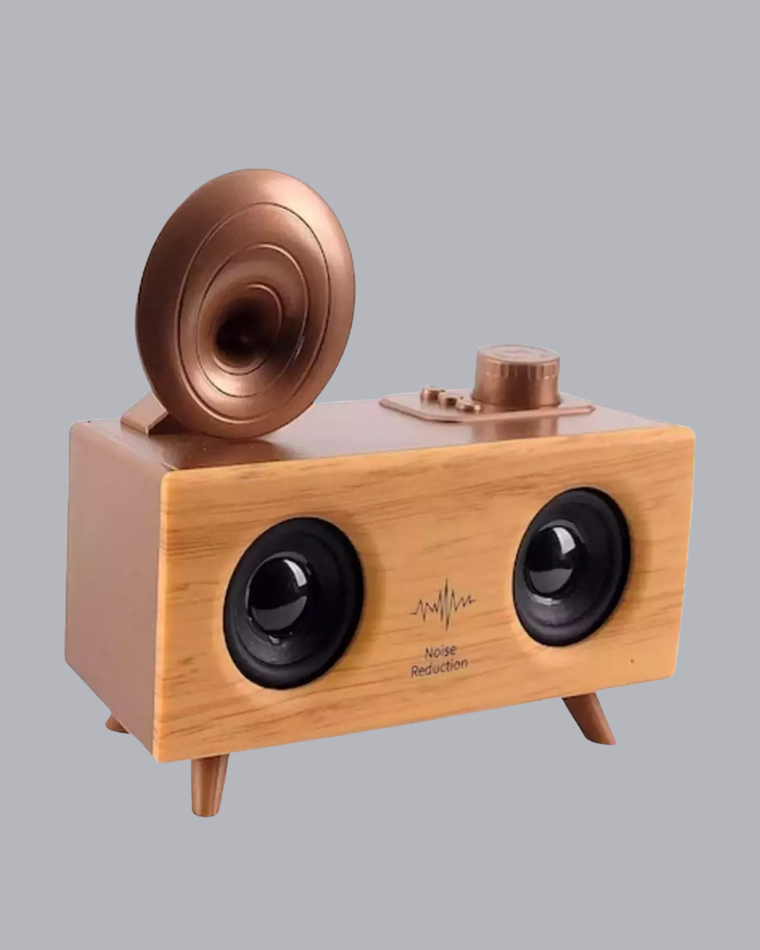 Gramafon Tasarımlı Bluetooth Hoparlör 3D Ses Teknolojili Çok Fonksiyonlu - Bayi Depom