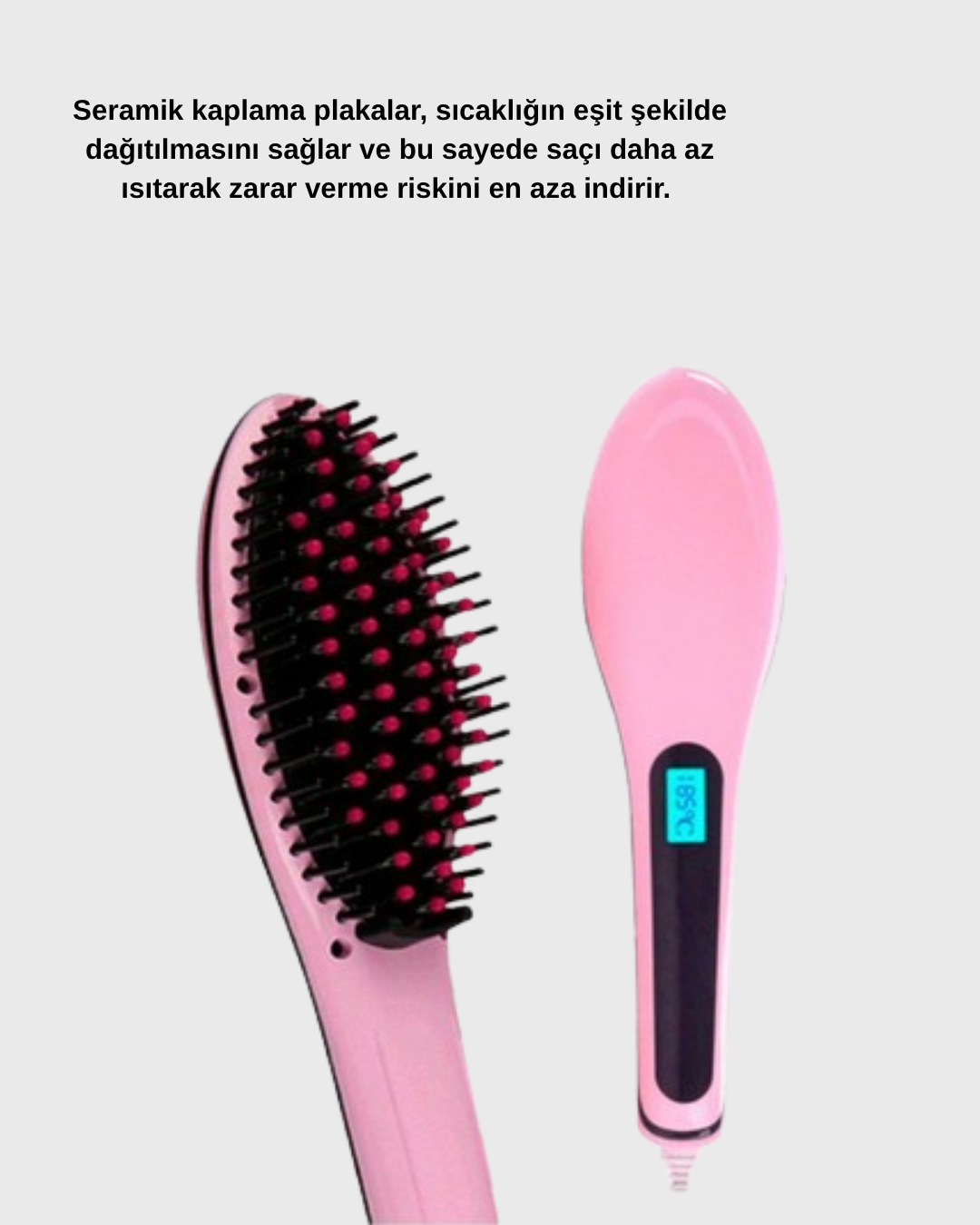 Seramik Plakalı Saç Düzleştirici Hızlı Isınan 5 Kademe Isı Ayarlı - Bayi Depom Seramik Plakalı Saç Düzleştirici Hızlı Isınan 5 Kademe Isı Ayarlı - Bayi Depom