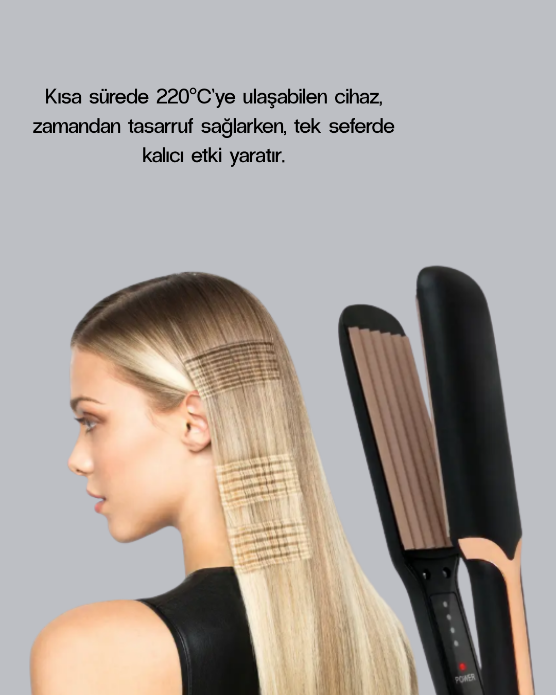 Tost Model Saç Maşası 220°C Hızlı Isınan - Bayi Depom Tost Model Saç Maşası 220°C Hızlı Isınan - Bayi Depom