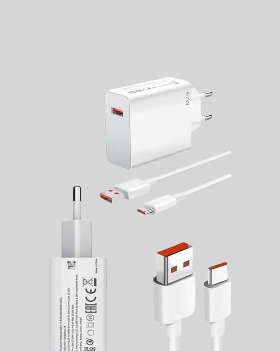 67 Watt Type C Şarj Adaptörü Poco X3 X4 X5 Pro Uyumlu - Bayi Depom