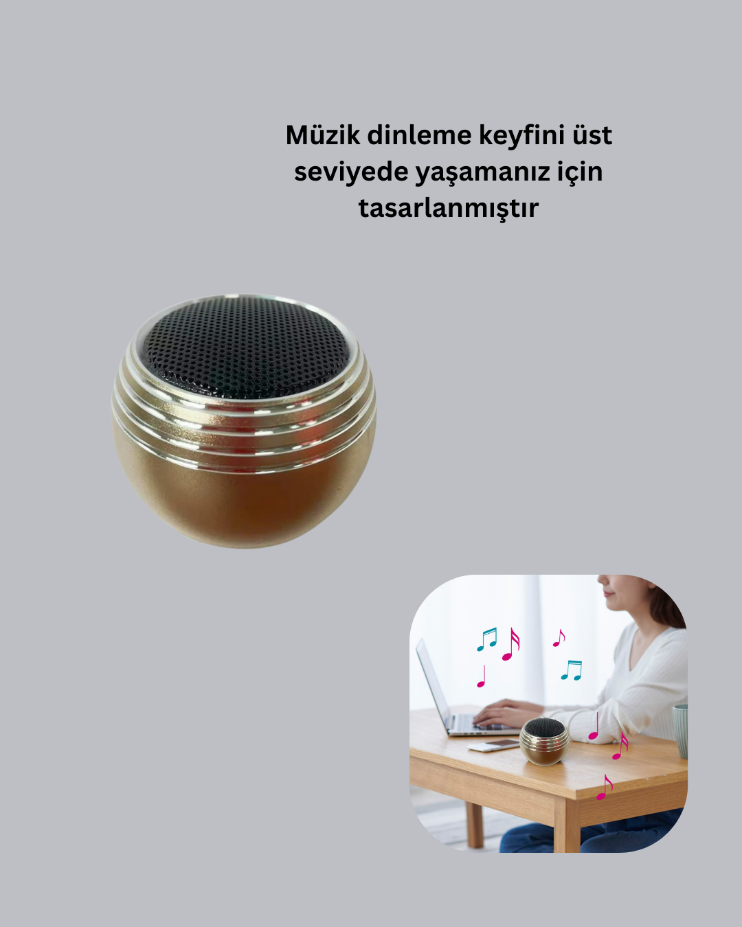 MİNİ SPEAKER YUVARLAK - Bayi Depom