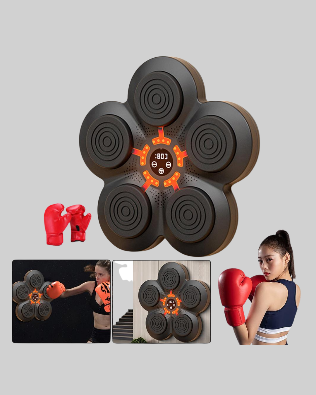 Akıllı Müzikli Boks Makinesi Bluetooth Bağlantılı Işıklı Hedefli Fitness Aleti - Bayi Depom Akıllı Müzikli Boks Makinesi Bluetooth Bağlantılı Işıklı Hedefli Fitness Aleti - Bayi Depom